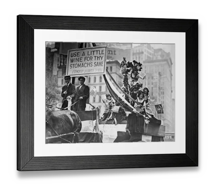 Framed Print : Parade Float Against Prohibition Framed Print : Parade Float Against Prohibition