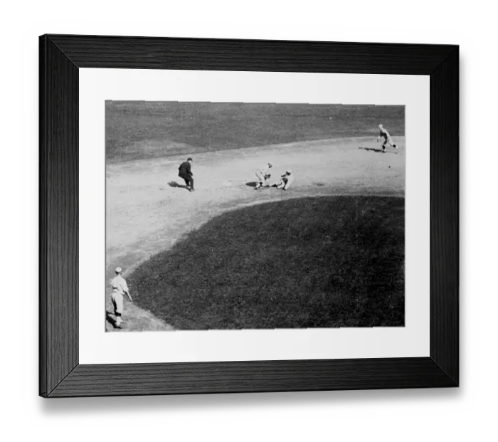 Framed Print : Joe Jackson Stealing Base