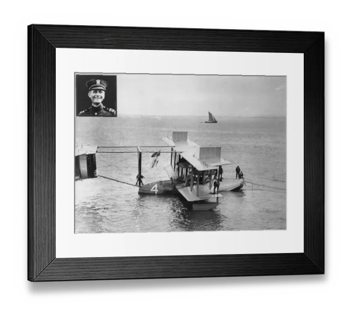 Framed Print : Navy Plane After Completing Trip Across Atlantic Framed Print : Navy Plane After Completing Trip Across Atlantic