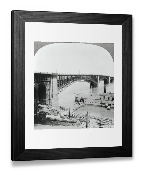 Framed Print : Eads Bridge in St. Louis Framed Print : Eads Bridge in St. Louis