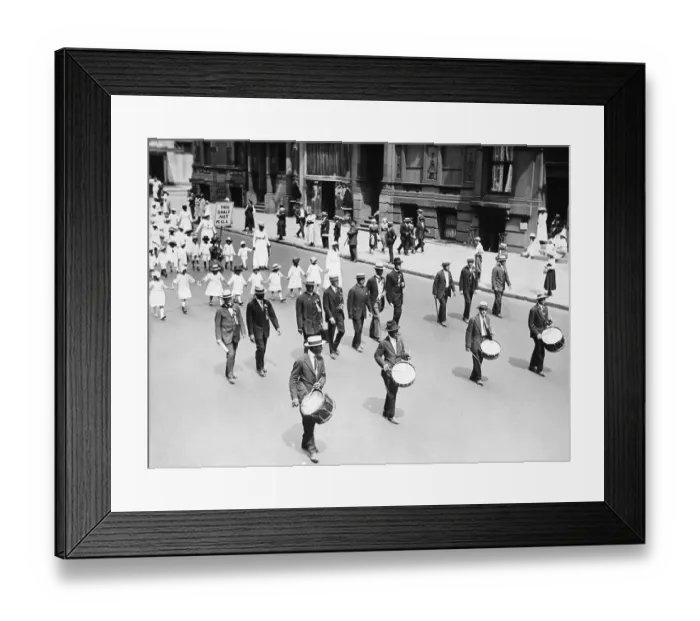 Framed Print : Parade in Silent Protest in Harlem Framed Print : Parade in Silent Protest in Harlem