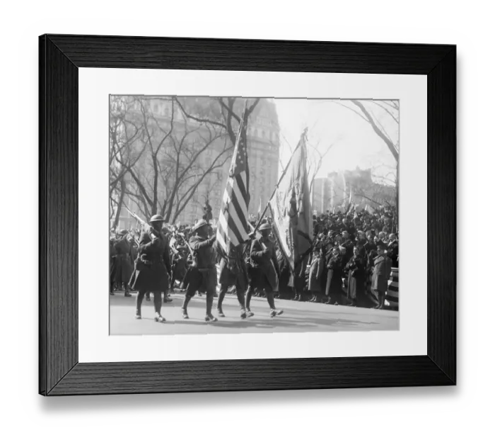 Framed Print : 369Th Colored Infantry On Parade