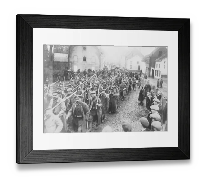 Framed Print : German Soldiers Marching Framed Print : German Soldiers Marching