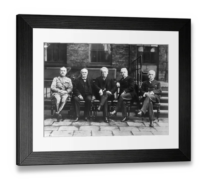 Framed Print : Allied Leaders Pose in London Framed Print : Allied Leaders Pose in London