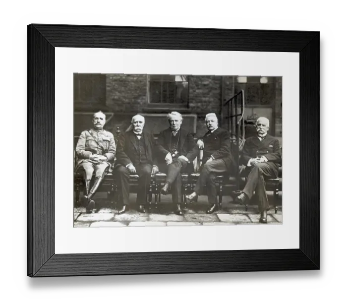 Framed Print : Allied Leaders Pose in London Framed Print : Allied Leaders Pose in London