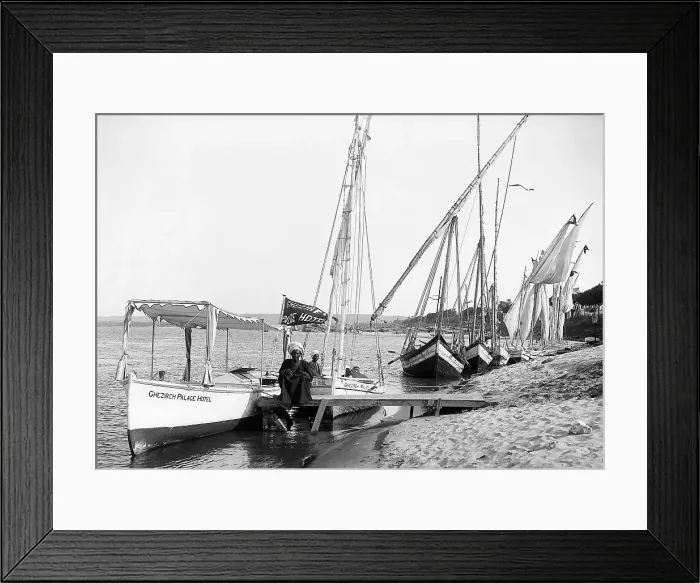 Framed Print : Grain Boats on the Nile