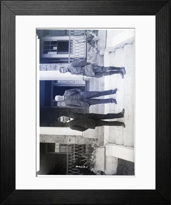 Framed Print : Czech Leaders Standing In Front Of Build Framed Print : Czech Leaders Standing In Front Of Build