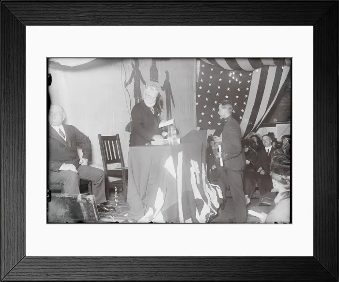 Framed Print : Student Receiving Diploma