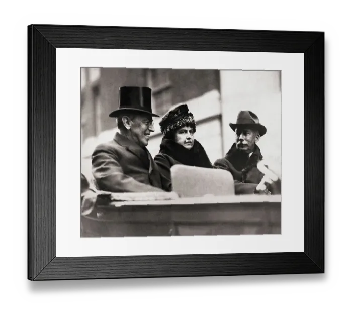 Framed Print : President Wilson and Wife with Edward M. House Framed Print : President Wilson and Wife with Edward M. House