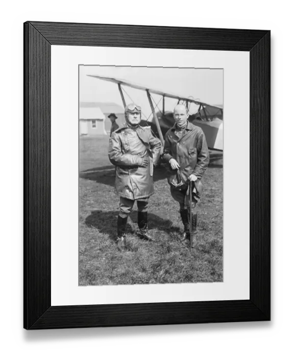 Framed Print : Airplane Pilots in 1918 Framed Print : Airplane Pilots in 1918