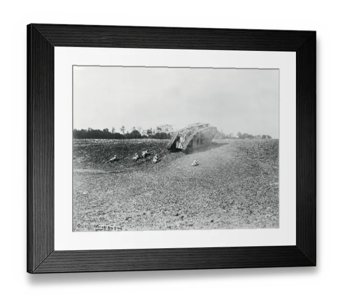 Framed Print : Soldiers Backing Up Tank Framed Print : Soldiers Backing Up Tank
