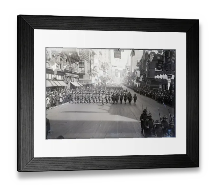 Framed Print : Liberty Loan Parade On Fifth Avenue Framed Print : Liberty Loan Parade On Fifth Avenue