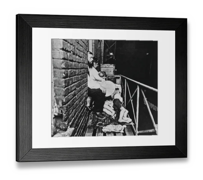 Framed Print : New York Tenement Life Framed Print : New York Tenement Life