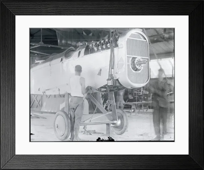 Framed Print : Workers Assembling Aircraft Framed Print : Workers Assembling Aircraft