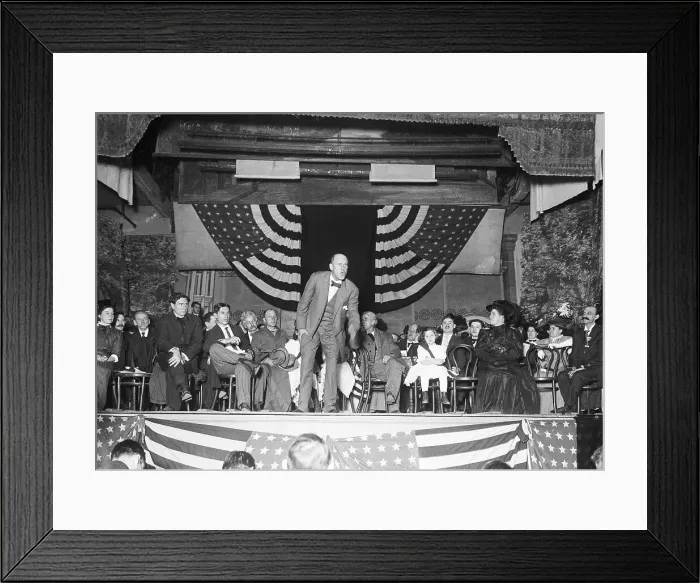 Framed Print : Eugene Debs Delivering Speech Framed Print : Eugene Debs Delivering Speech