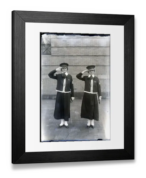 Framed Print : New York Police Women In Uniform Framed Print : New York Police Women In Uniform