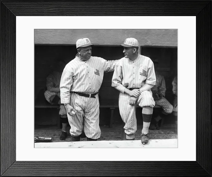Framed Print : Wilbert Robinson with Hand on Captain Jack Daubert Framed Print : Wilbert Robinson with Hand on Captain Jack Daubert