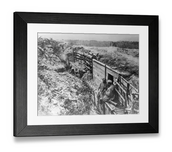 Framed Print : France WWI Trenches Framed Print : France WWI Trenches