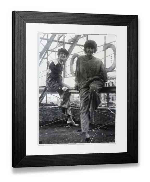 Framed Print : Woman Workers For General Electric