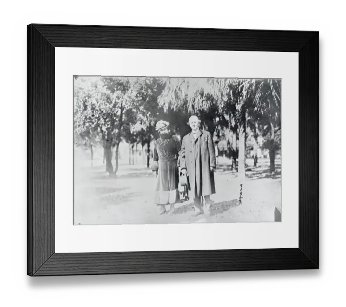 Framed Print : Charles Comiskey and Wife Framed Print : Charles Comiskey and Wife