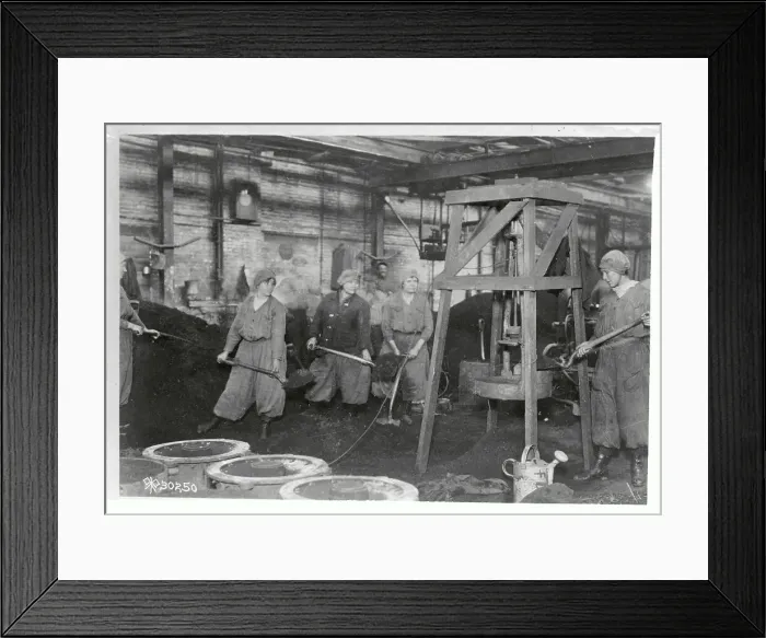 Framed Print : Women Working in Factory Framed Print : Women Working in Factory