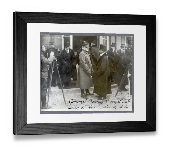 Framed Print : Robert Lansing with General John Pershing Framed Print : Robert Lansing with General John Pershing