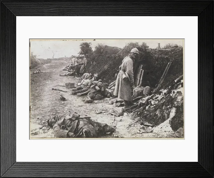 Framed Print : German and French Casualties Framed Print : German and French Casualties
