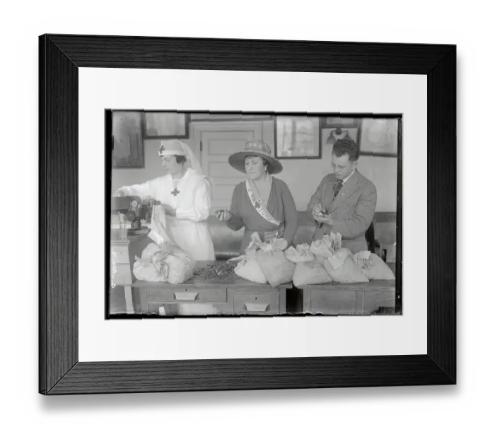 Framed Print : Red Cross Drive to Raise Funds Framed Print : Red Cross Drive to Raise Funds