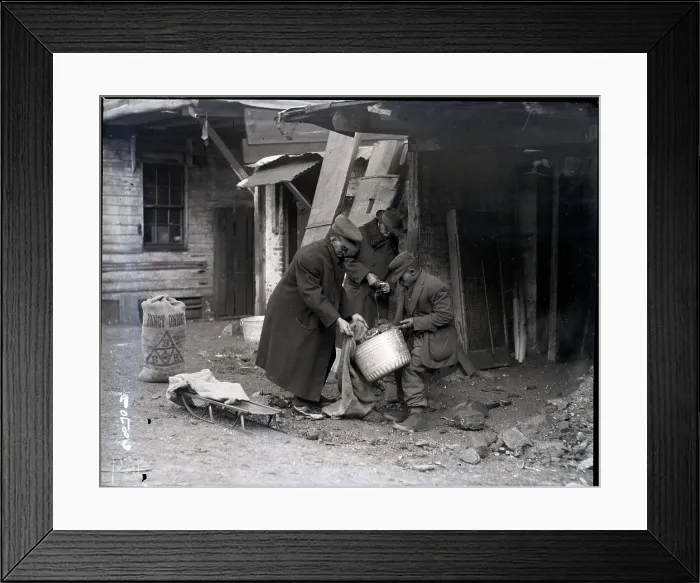 Framed Print : The American Coal Famine 1918 Framed Print : The American Coal Famine 1918