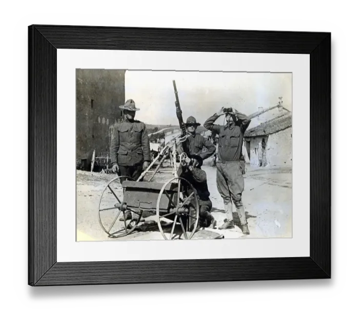 Framed Print : Anti Aircraft Post In France Framed Print : Anti Aircraft Post In France