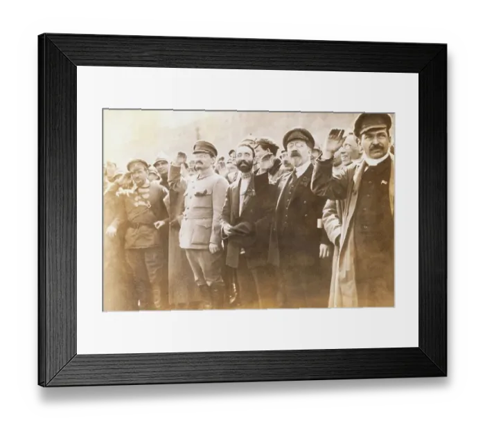 Framed Print : Leon Trotsky Saluting Framed Print : Leon Trotsky Saluting