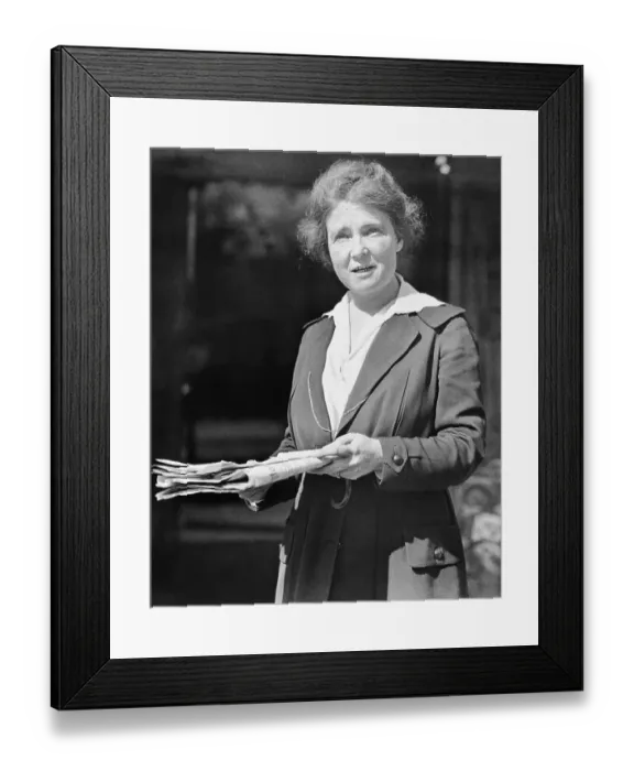 Framed Print : Portrait of Anne Martin Holding Papers Framed Print : Portrait of Anne Martin Holding Papers