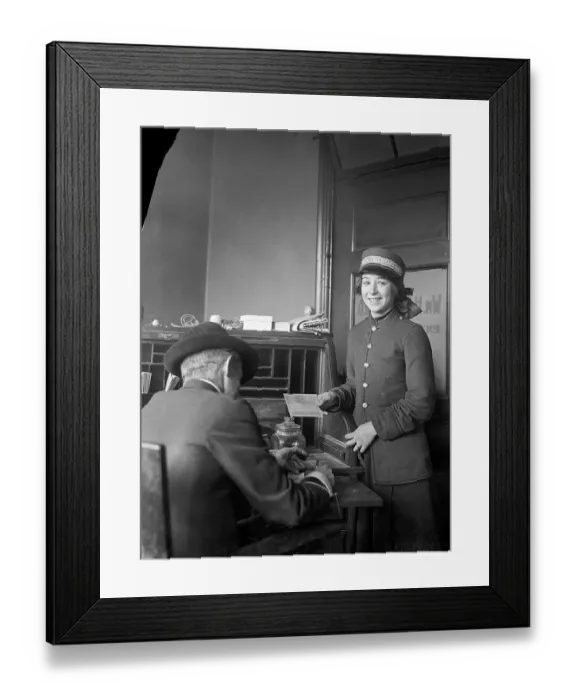Framed Print : Mary Daniels First Telegraph Delivery Girl Framed Print : Mary Daniels First Telegraph Delivery Girl