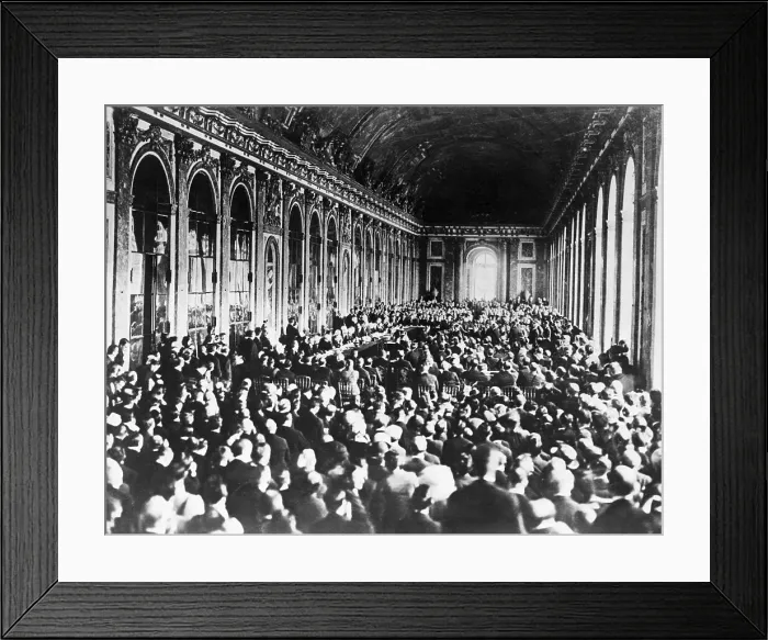 Framed Print : Signing of Armistice After World War I Framed Print : Signing of Armistice After World War I