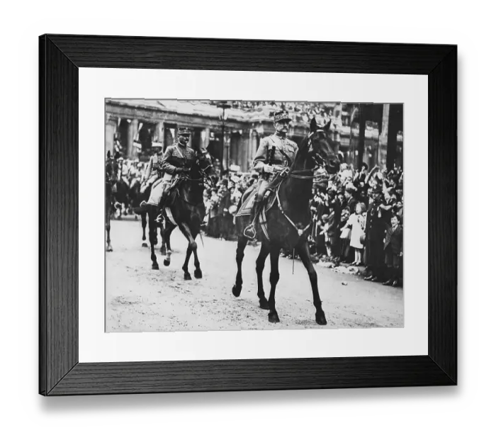 Framed Print : Marshal Foch Leading Parade on Horseback Framed Print : Marshal Foch Leading Parade on Horseback