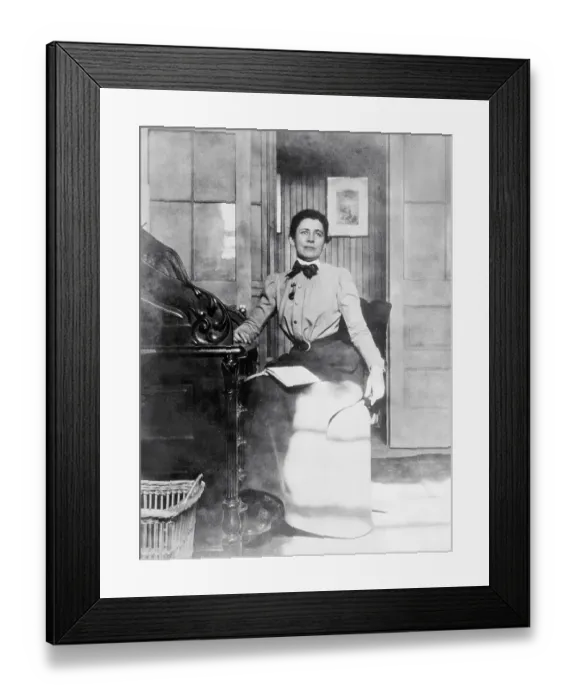 Framed Print : Journalist Ida Minerva Tarbell at Her Desk Framed Print : Journalist Ida Minerva Tarbell at Her Desk