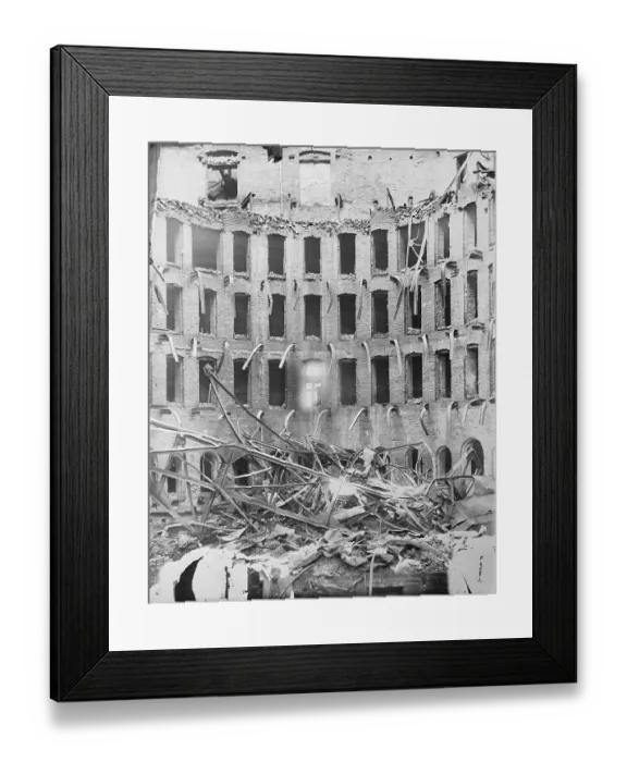 Framed Print : White Palace Destroyed from Bolshevik Revolution Framed Print : White Palace Destroyed from Bolshevik Revolution