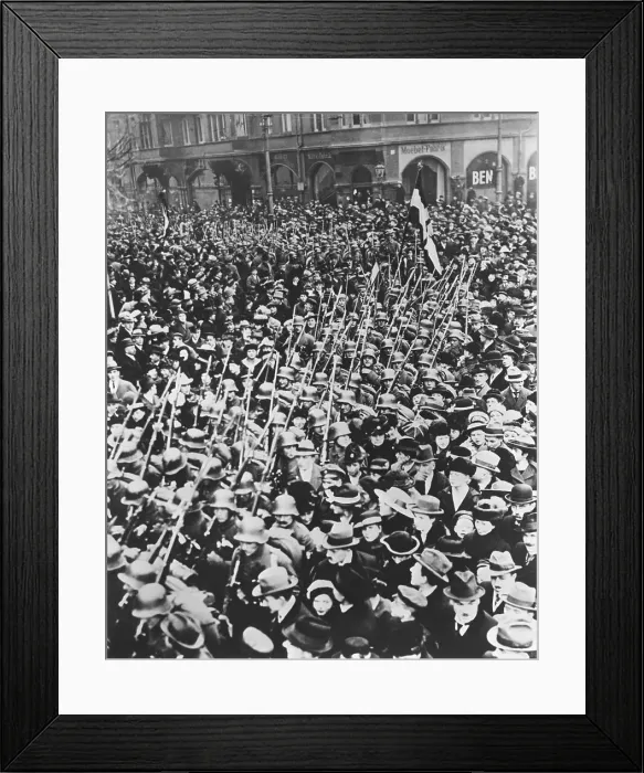 Framed Print : Germans Leave Danzig Framed Print : Germans Leave Danzig