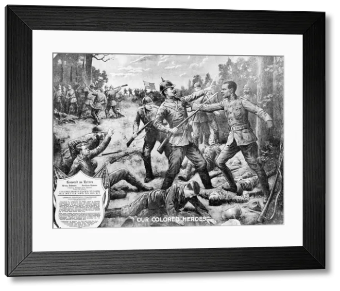 Framed Print : Our Colored Heroes World War I Poster Framed Print : Our Colored Heroes World War I Poster