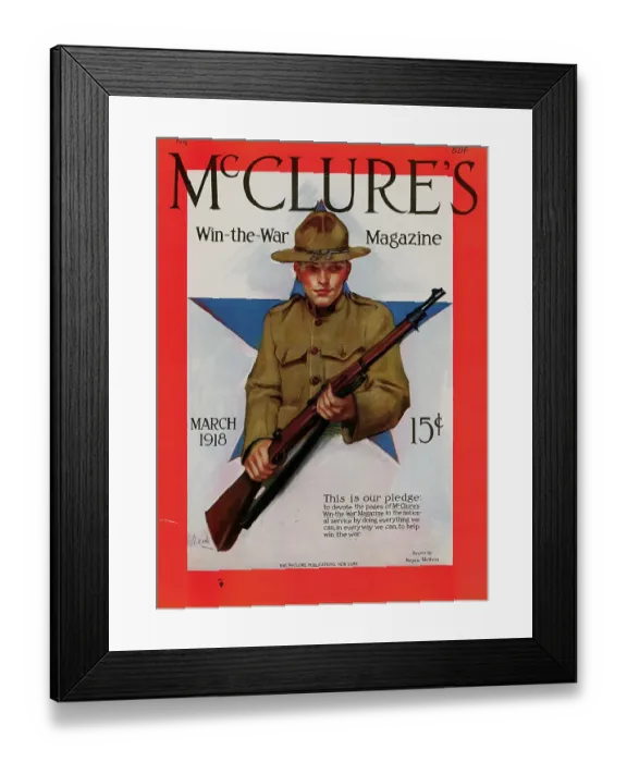 Framed Print : 1918 McClure's Magazine Cover by Neysa McMein Framed Print : 1918 McClure's Magazine Cover by Neysa McMein