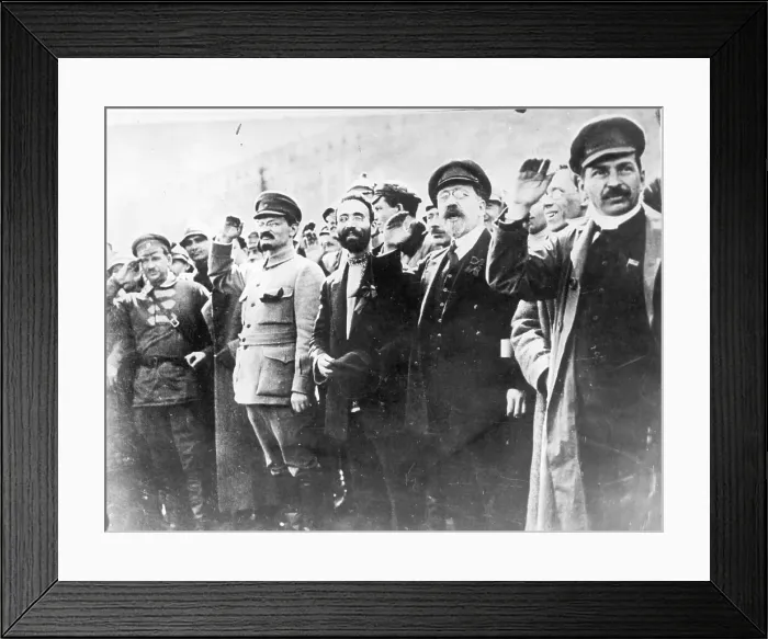 Framed Print : Leon Trotsky Saluting Framed Print : Leon Trotsky Saluting