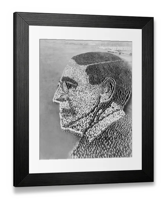 Framed Print : Soldiers Forming Wilson Profile Framed Print : Soldiers Forming Wilson Profile