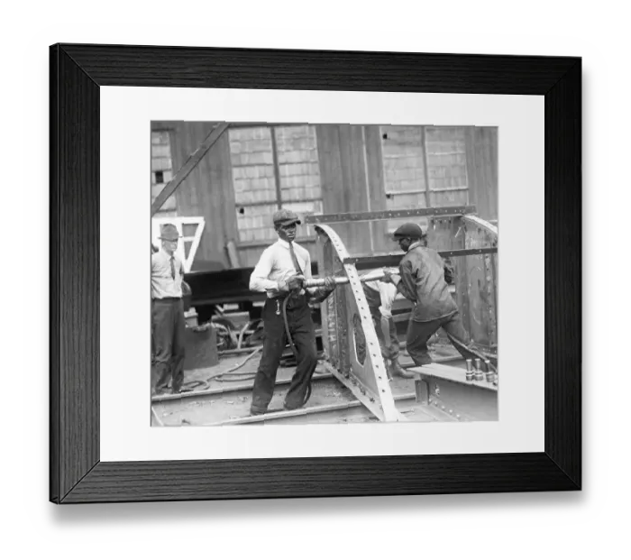 Framed Print : Workmen At Bethlehem Swteel Co Framed Print : Workmen At Bethlehem Swteel Co
