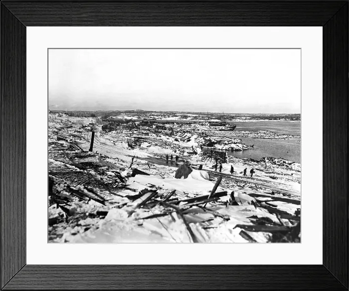 Framed Print : Ruins Surrounded W / Snow Gen View Infield Framed Print : Ruins Surrounded W / Snow Gen View Infield