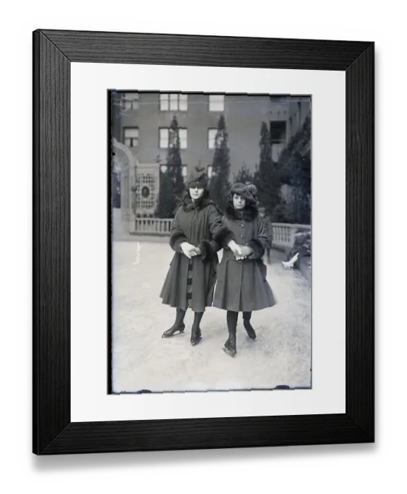 Framed Print : Daughters Of John C. Mccall On Ice Rink Framed Print : Daughters Of John C. Mccall On Ice Rink