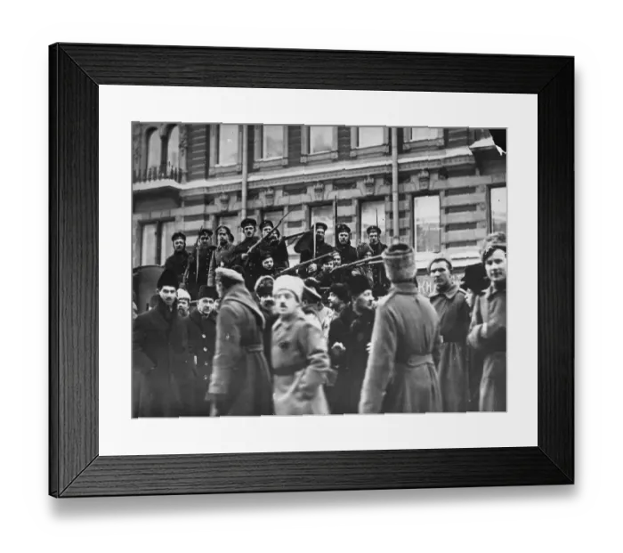 Framed Print : Seamen Keep Order with Fixed Bayonets Framed Print : Seamen Keep Order with Fixed Bayonets