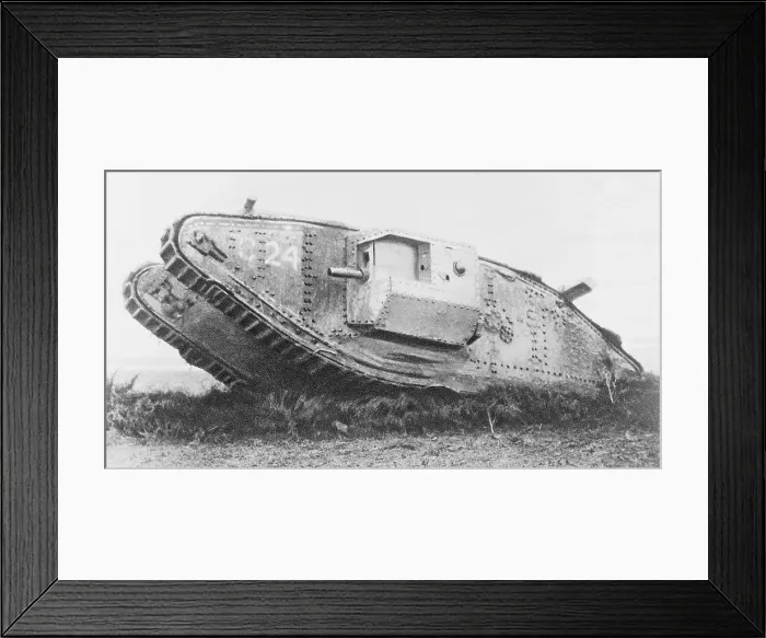 Framed Print : British Tank from First World War