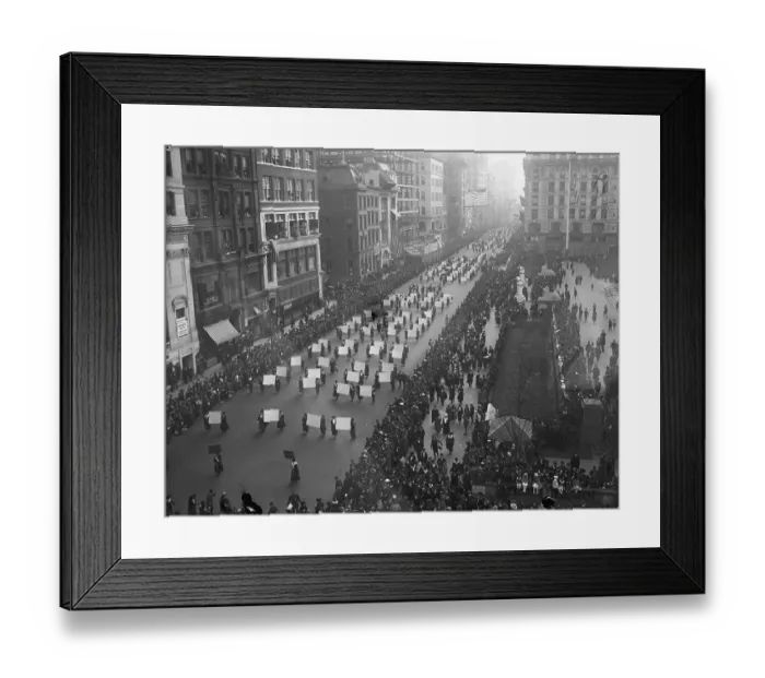 Framed Print : Suffragette Parade Framed Print : Suffragette Parade