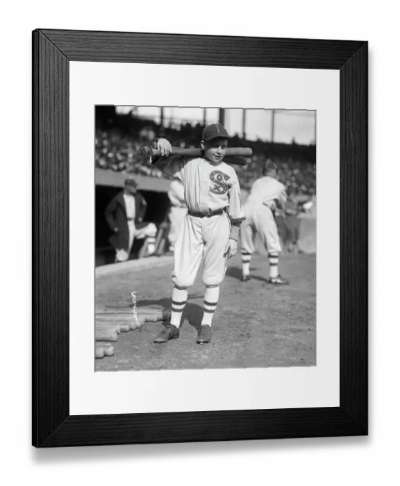 Framed Print : White Sox Bat Boy at World Series Framed Print : White Sox Bat Boy at World Series