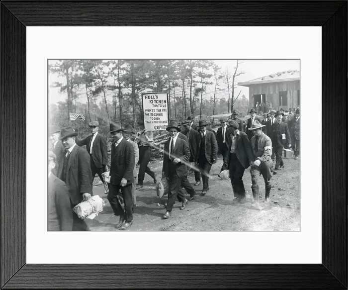 Framed Print : Hell's Kitchen Recruits Marching Framed Print : Hell's Kitchen Recruits Marching
